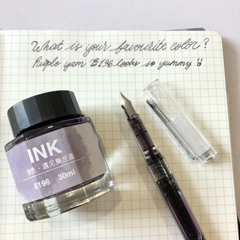 Smooth Fluid Writing Flow using Poezie Non-Carbon Ink in a Fountain Pen