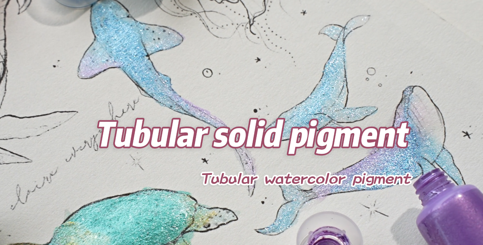 Tubular solid pigment