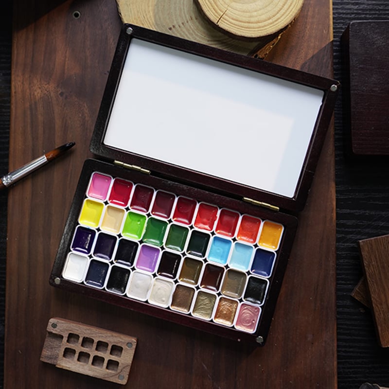 Poezie Traditional Artist-Grade Watercolor Set – Lightfast Professional Palette