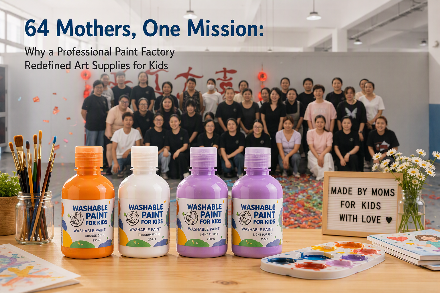 64 Mothers, One Mission: Why a Professional Paint Factory Redefined Art Supplies for Kids