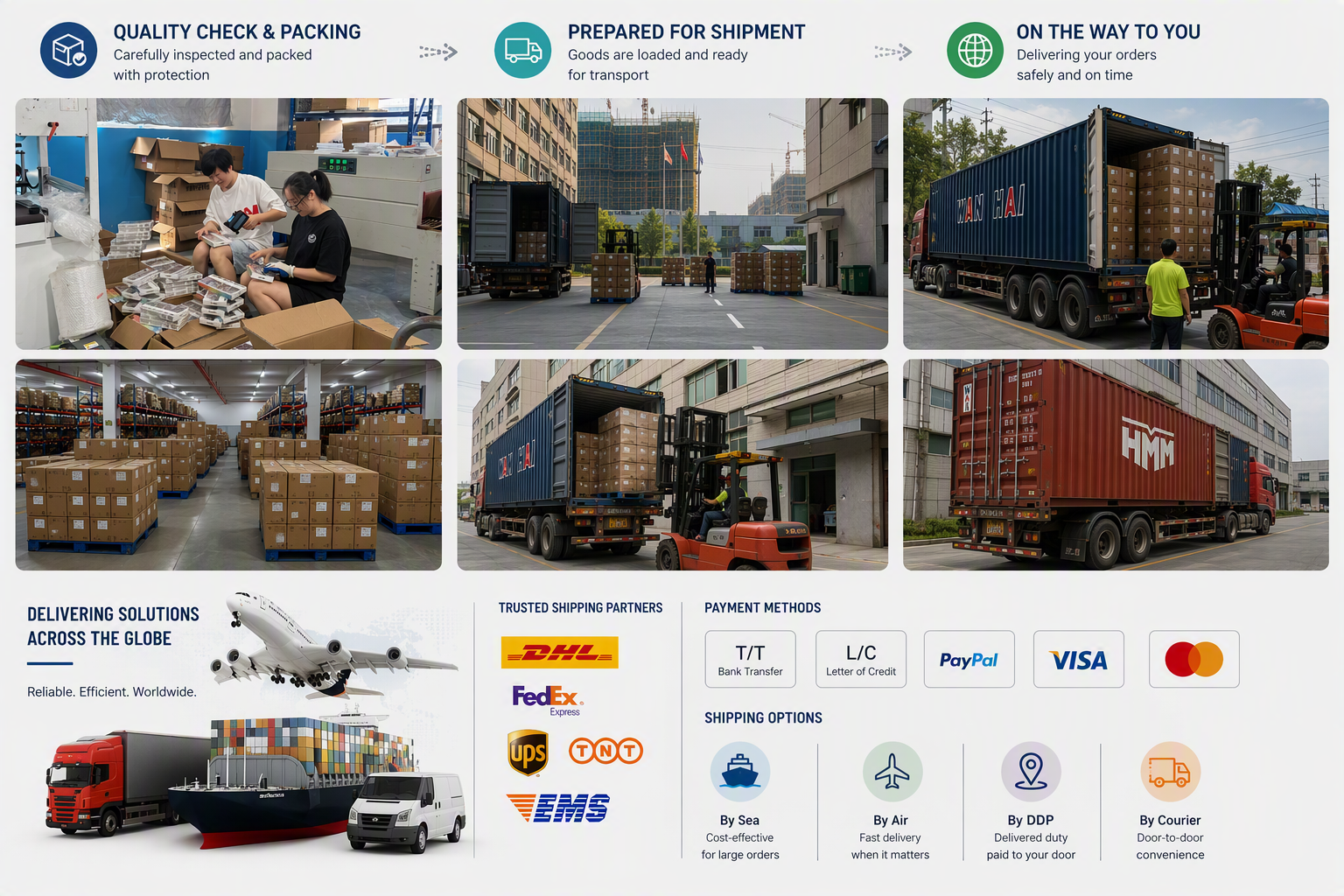 Poezie shipping capability and accepted payment methods