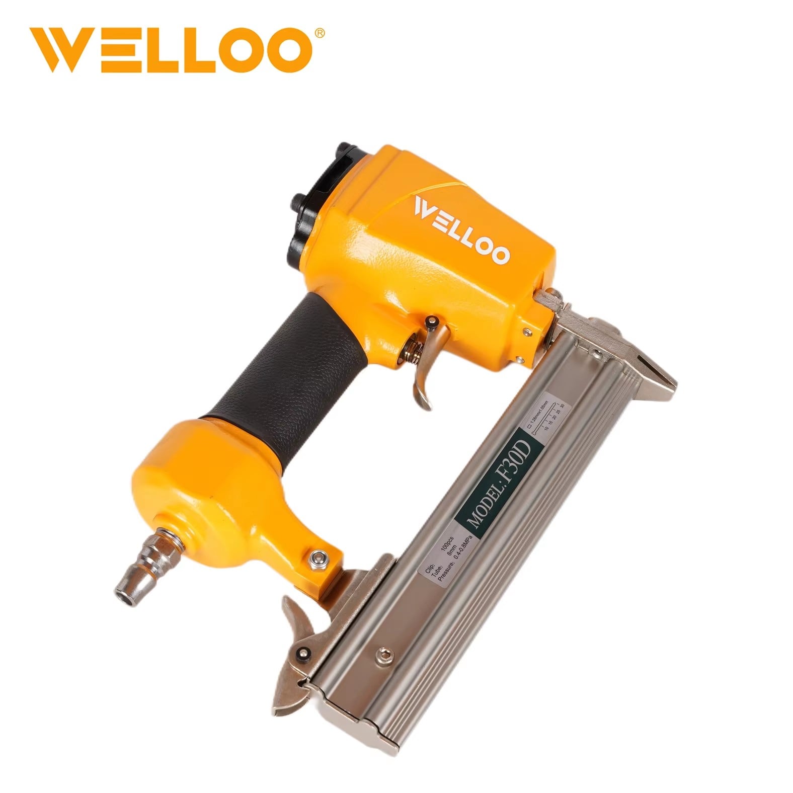 0.45-0.7MPa 100PCS Load Capacity air Nailer Pneumatic Wood Nail Gun Machine