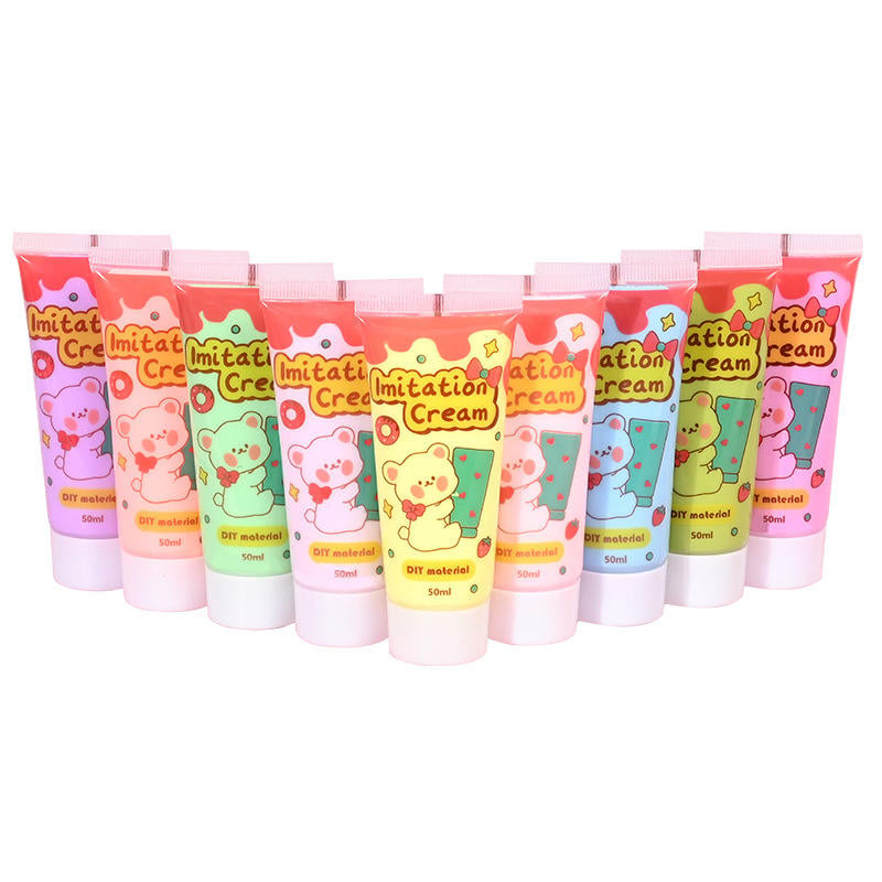 Cream Glue - 100g Non-Toxic Decorative Glue for DIY Crafts & Phone Case Decoration