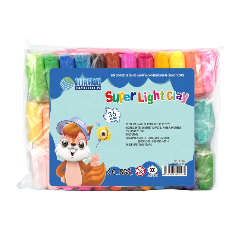 36 Colors Ultra-Light Clay  - Non-Toxic Modeling Clay for Kids Art Crafts