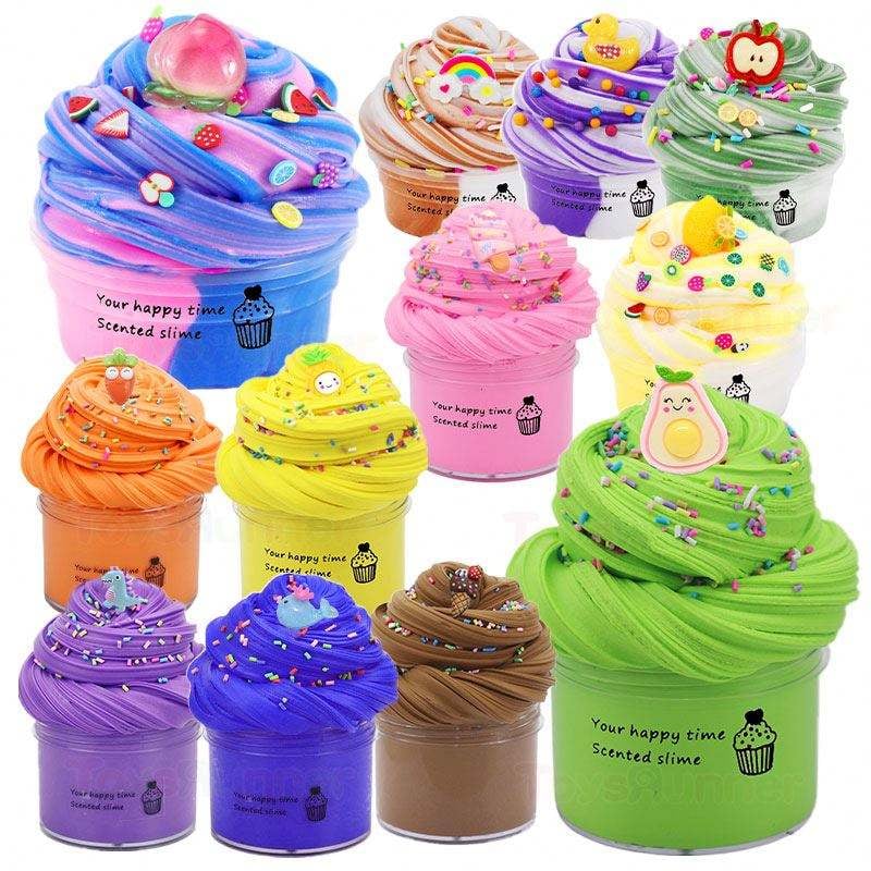 Colored Silk Mud - Non-Toxic Slime Kit with 24 Colors for Kids, DIY Sensory Play