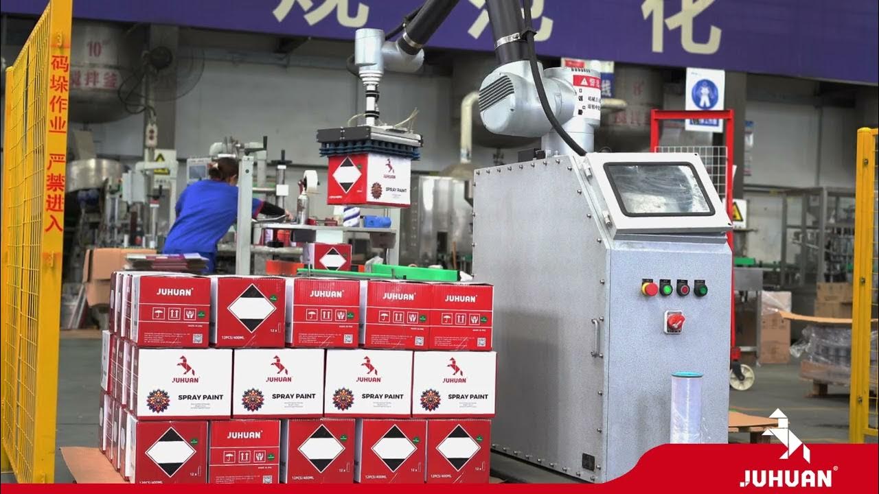Automated spray painting and aerosol can production line, offering customized services.
