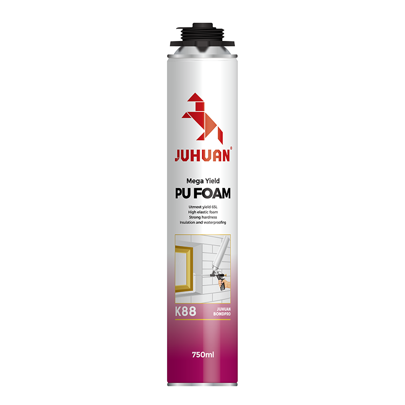 Juhuan K88 Mega Ertrag PU-Schaumspray – Professionelle 65 L Expansion, Hohe Elastizität und Isolierung für Bau- und Reparaturarbeiten