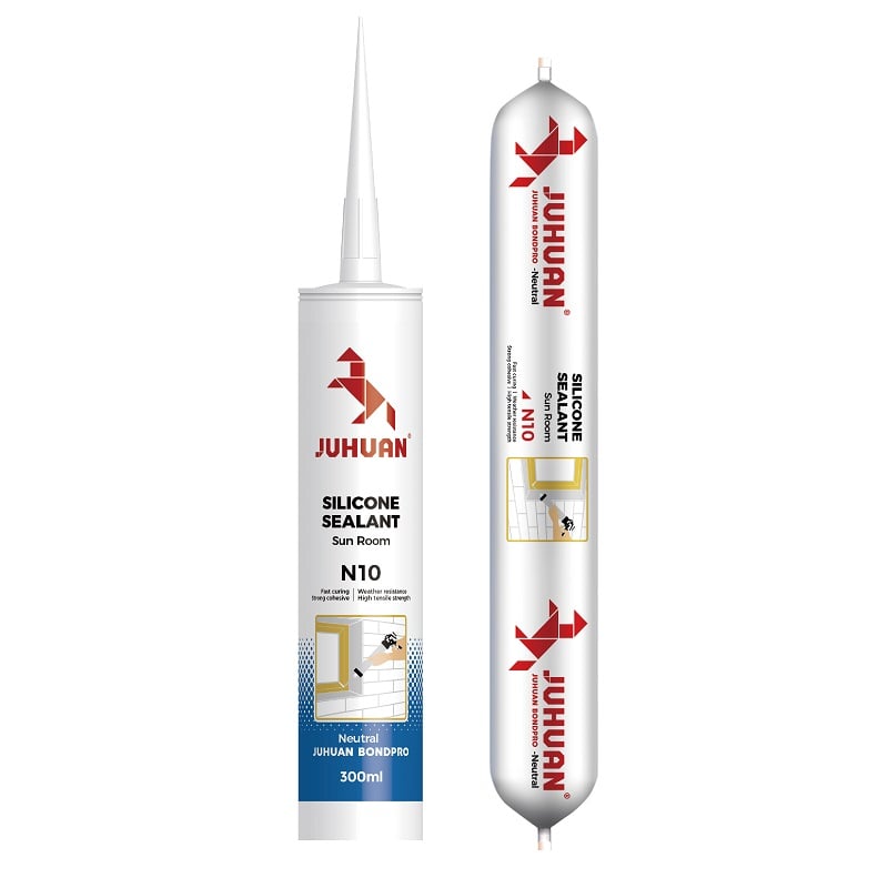 JUHUAN N10 Neutral Cure Silicone Sealant for Sun Rooms Glass Curtain Walls High Strength Weatherproof