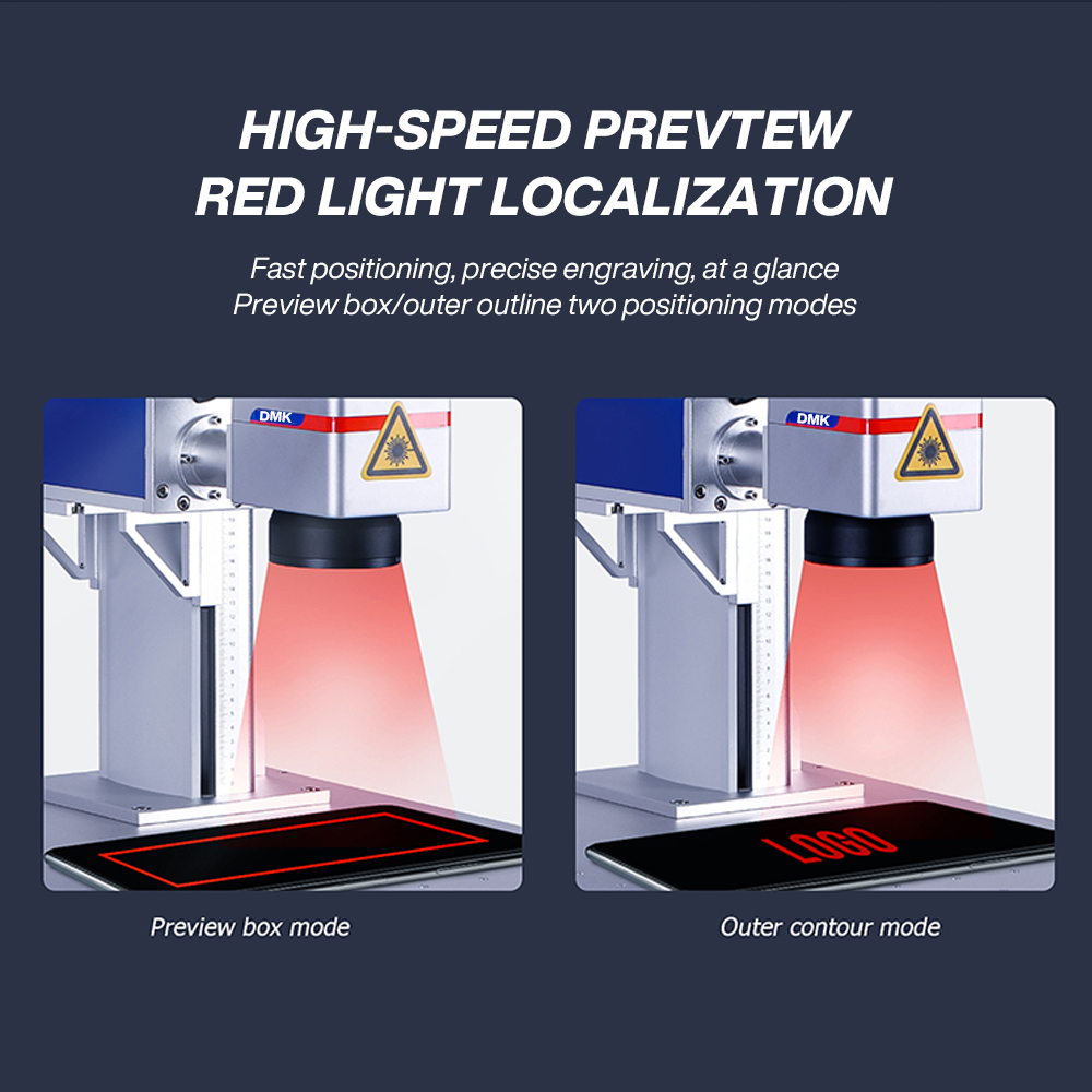 Fiber Split Structure Laser Marking Machine Smooth Operation Stable