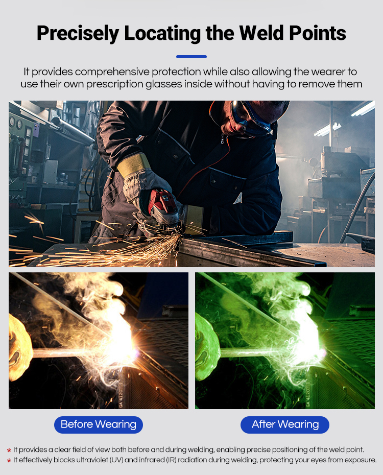 OD8+ Laser Safety Glasses (190-450&850-1300nm) Industrial Welding Protective Goggles supplier