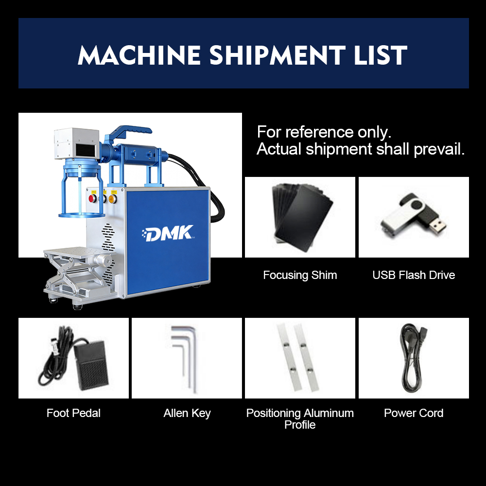 جهاز وسم بالليزر الليفي المحمول DMK HFLM-20 واط/30 واط/50 واط