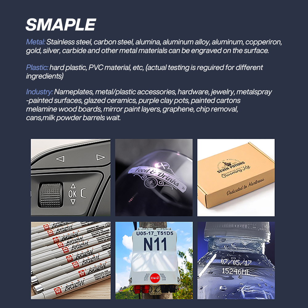 Fiber Split Structure Laser Marking Machine Smooth Operation Stable