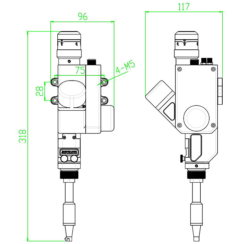 SUP26A Fiber Optic Swing Welding Head supplier