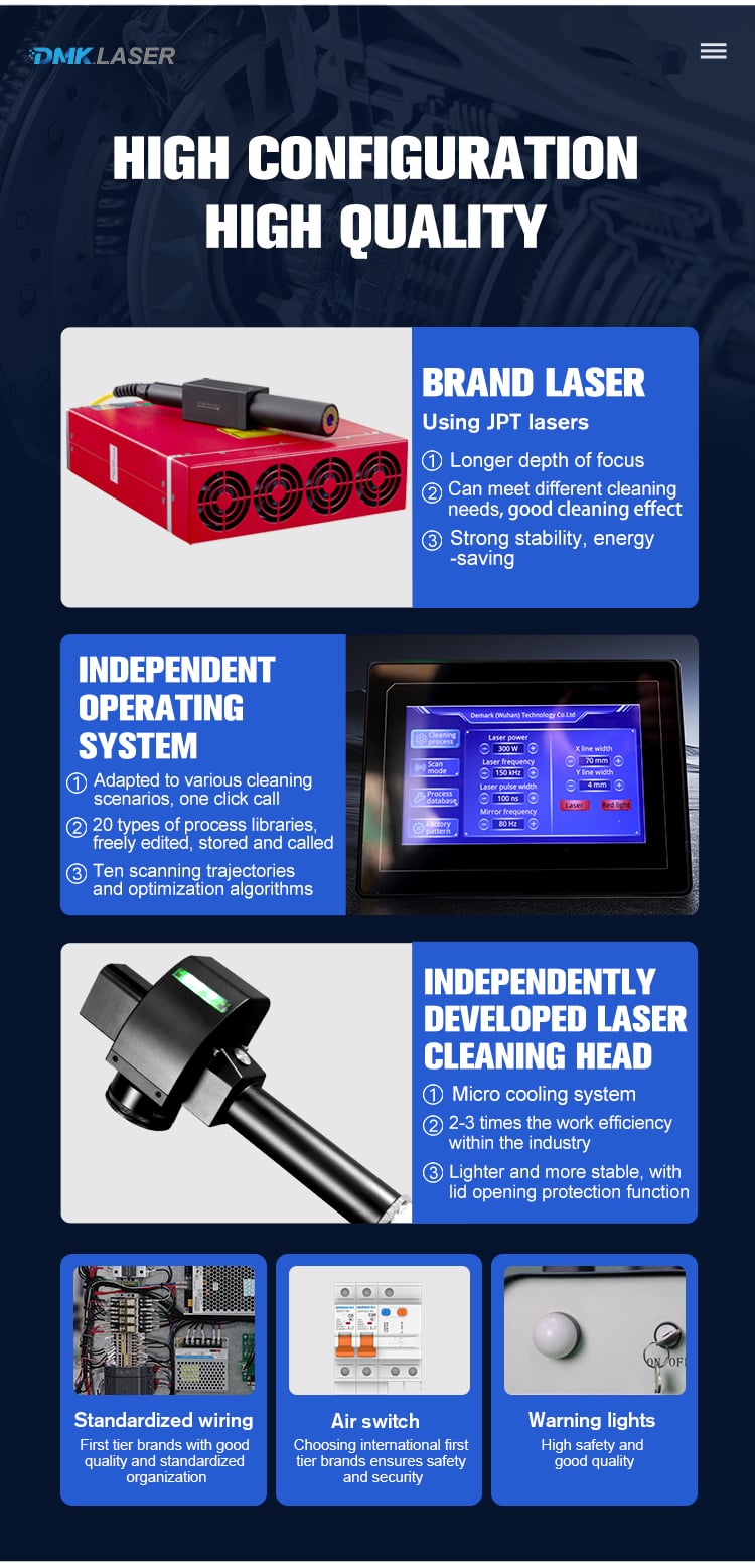 DMK 300W Pulse Laser Rust Removal manufacture