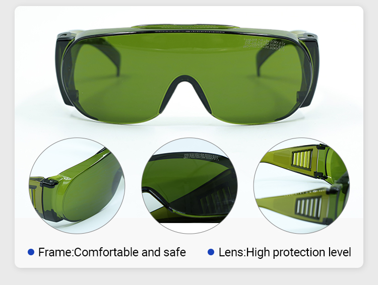 OD8+ Laser Safety Glasses (190-450&850-1300nm) Industrial Welding Protective Goggles manufacture