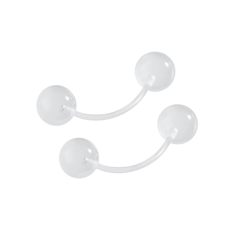 Clear Acrylic Piercing Retainer – Belly, Eyebrow & Lip Styles
