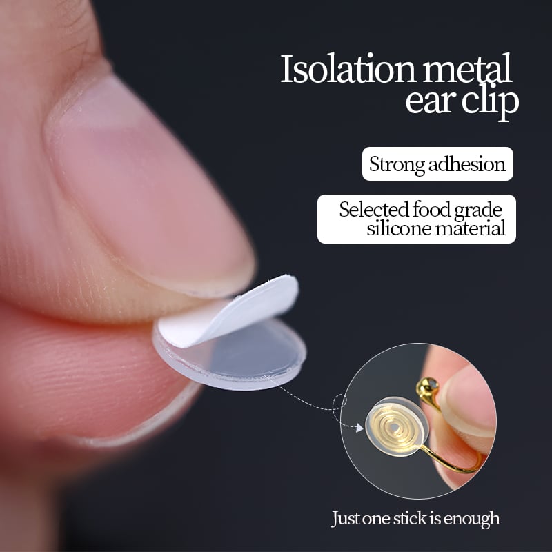 Transparent Silicone Ear Clip Cushion Pads – 4 Sizes, 4mm to 8mm