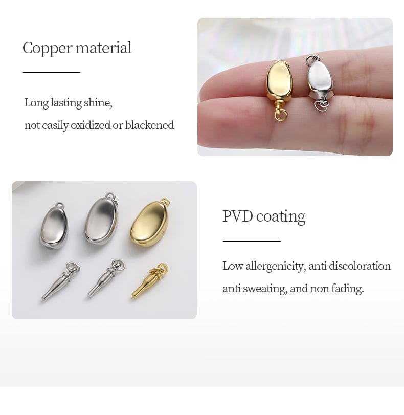 Copper ingot clasp plated finish gold and steel detail5.jpg