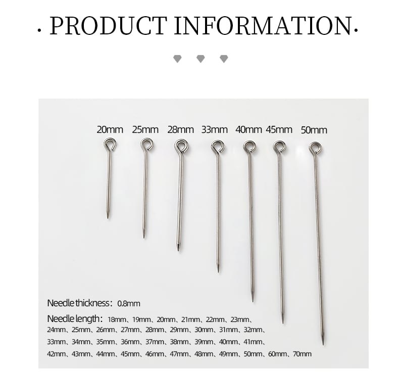 Stainless steel eye pins size chart 0.8mm and 1mm lengths.jpg