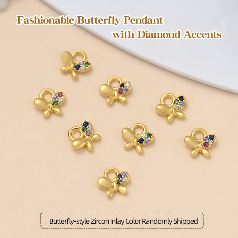 Gold Plated CZ Pendant Charms – 30+ Designs for DIY Jewelry Making