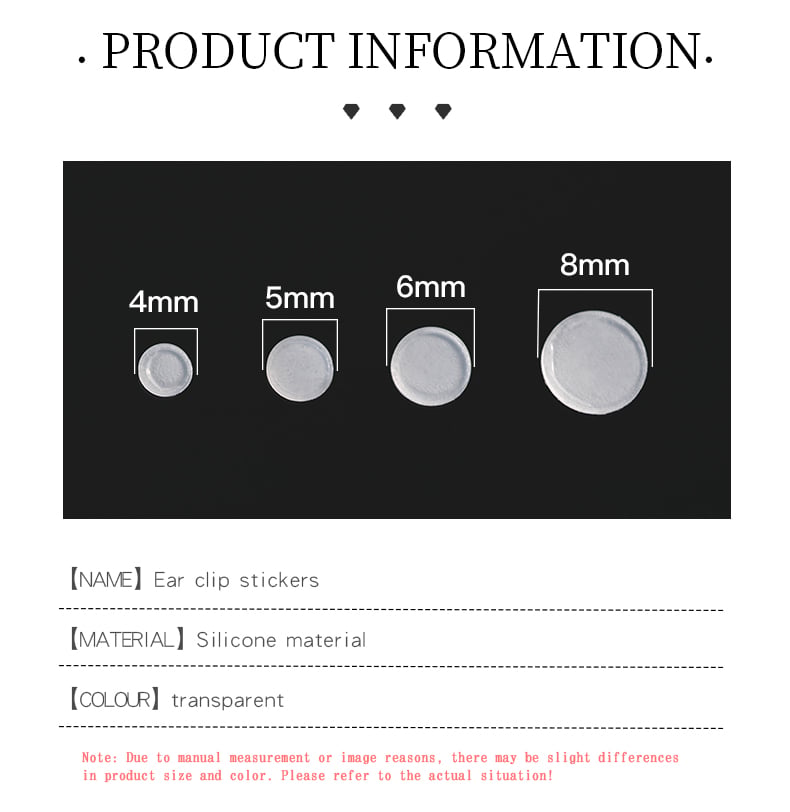 Ear clip cushion pads size chart 4mm to 8mm.jpg