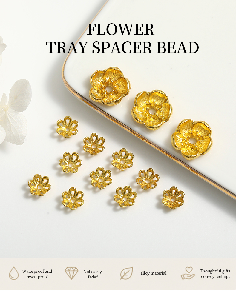 Flower bead caps open work petal design gold.jpg