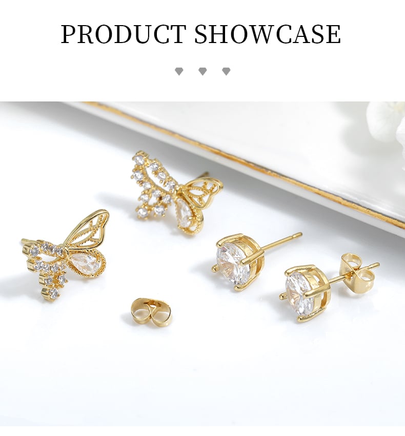 CZ stud earrings showcase with butterfly heart pearl designs.jpg