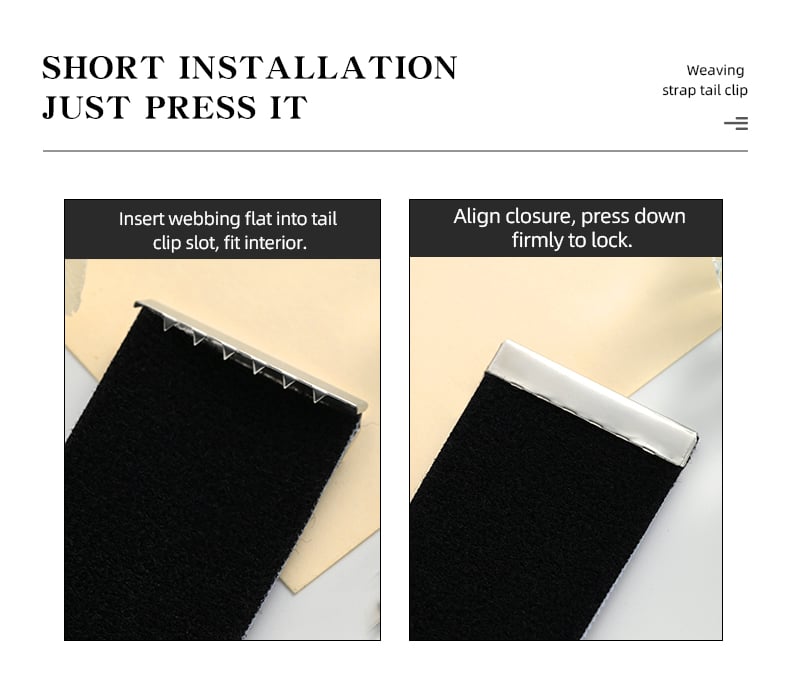 Stainless steel ribbon end clips sturdy durable oxidation resistant4.jpg
