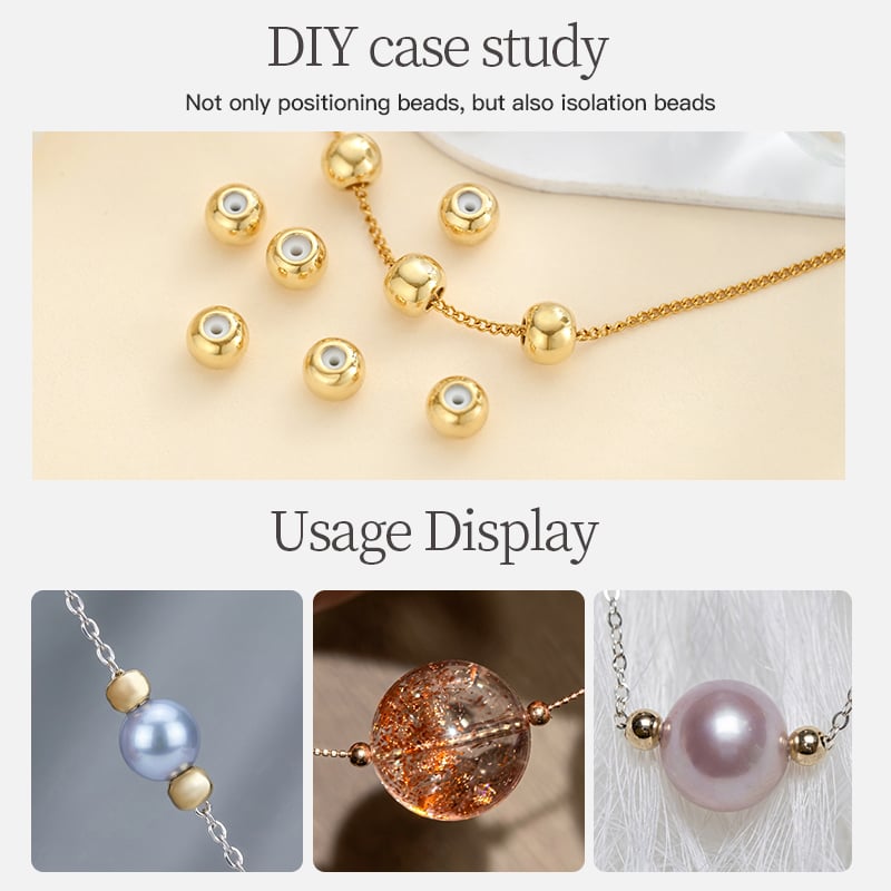 Copper Positioning Beads – Silicone Grip, 5mm & 6mm