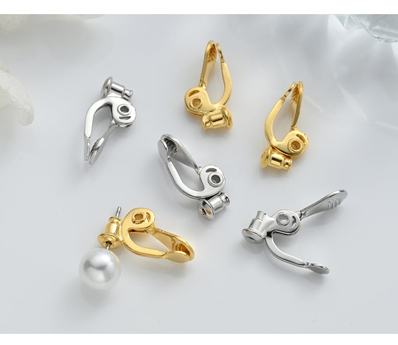 Waterdrop earring clip DIY assembly collection.jpg