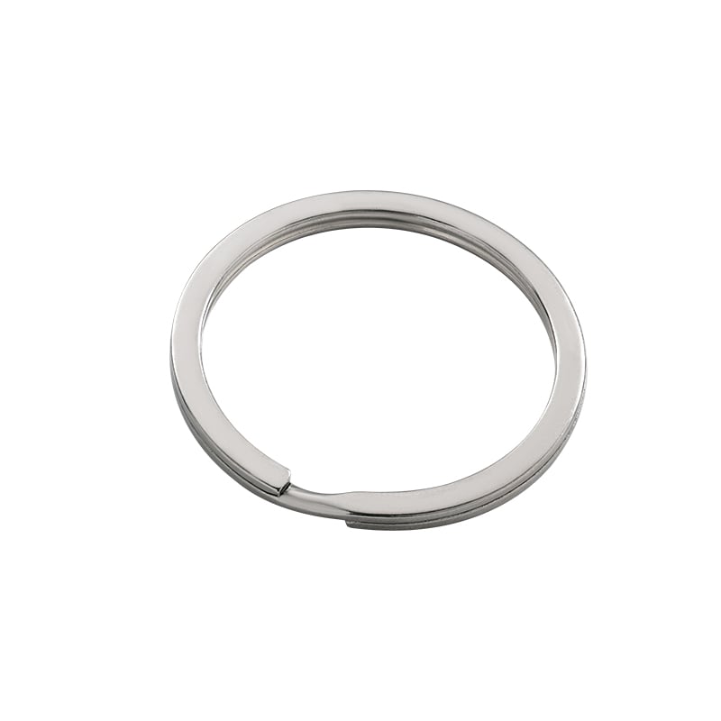 Stainless Steel Split Rings – Flat & Round Edge, 7 Sizes Each