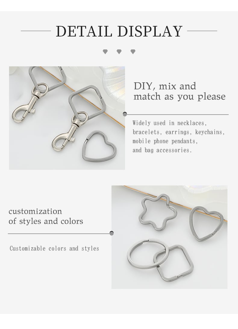 Stainless steel shaped split rings polished surface and PVD option6.jpg