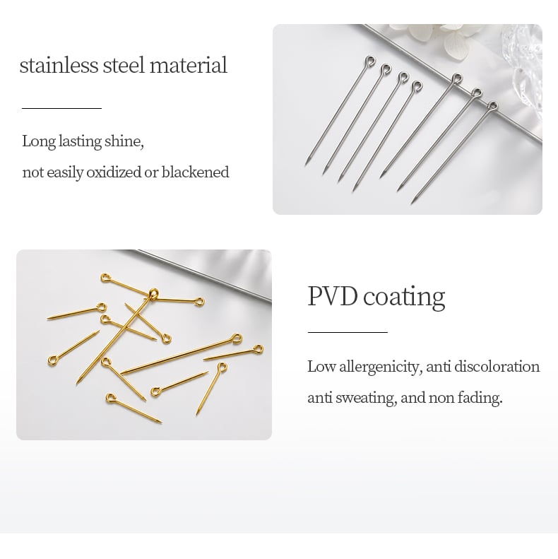 Stainless steel eye pins mirror shine and PVD coating detail.jpg