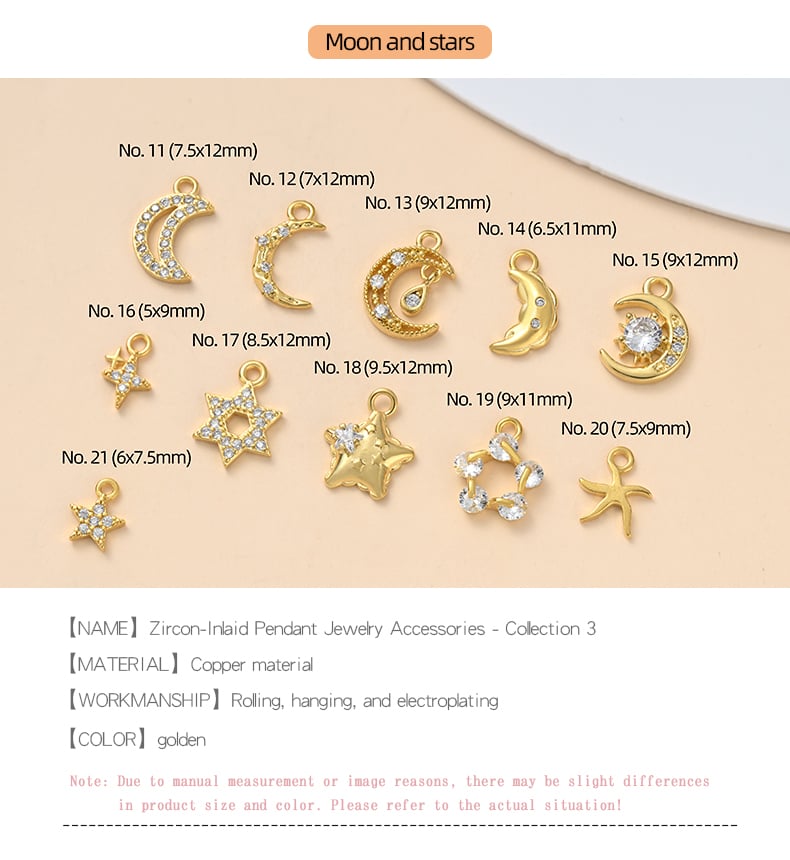 CZ pendant charms collection specifications copper gold plated.jpg