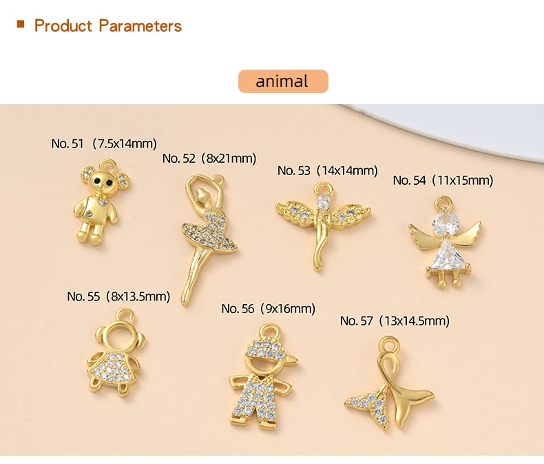 CZ pendant charms animal collection with size chart.jpg