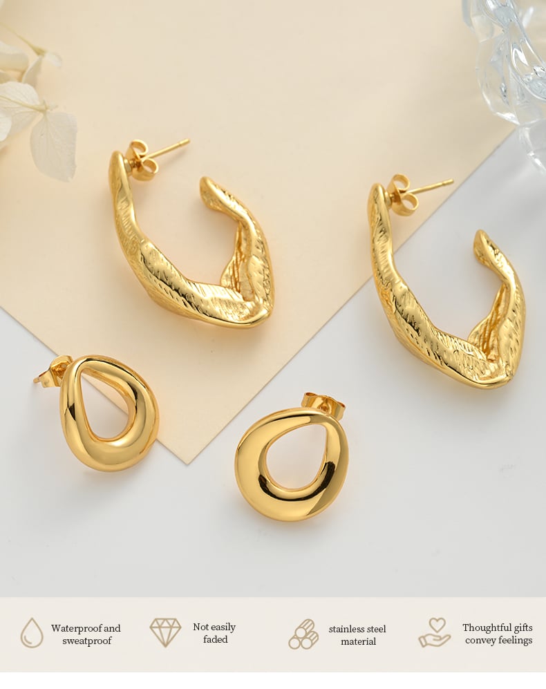 Geometric hollow stud earrings size 1 in gold.jpg