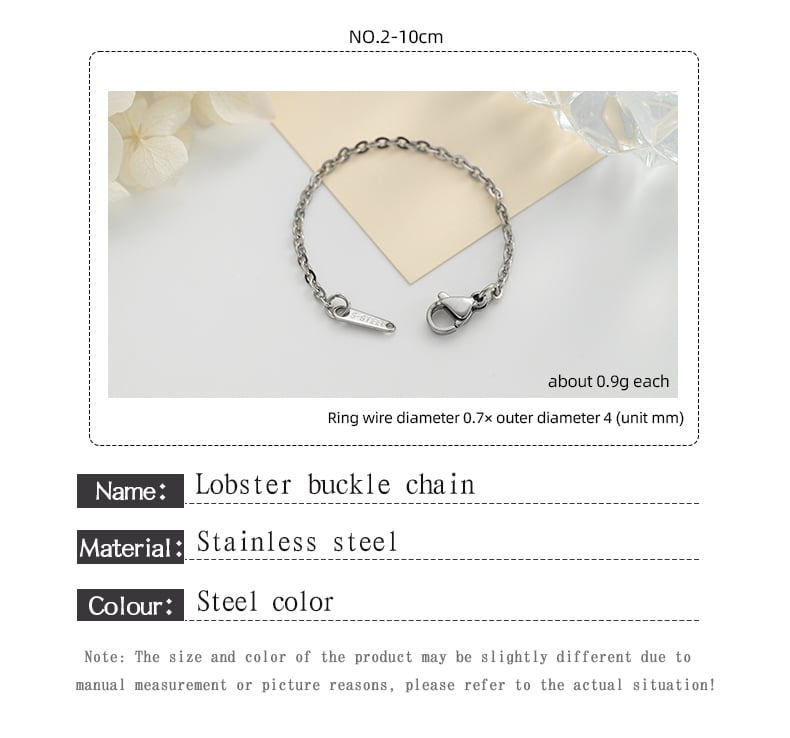Extension chain tag options S.STEEL 18KGF K183.jpg