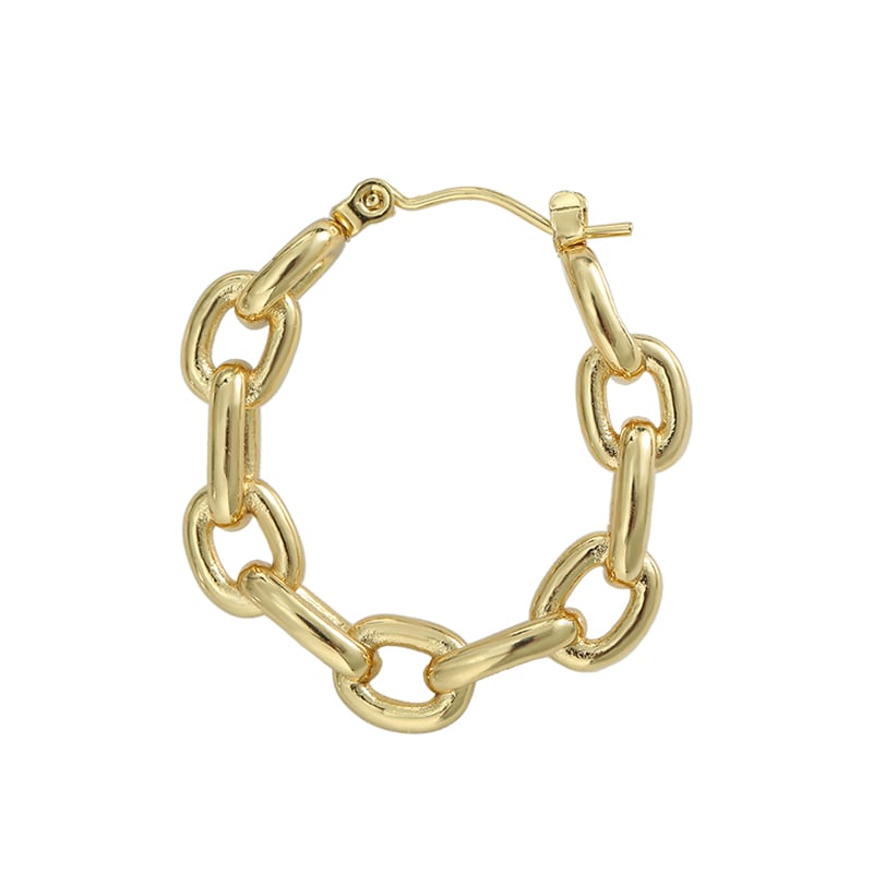 Stainless Steel Twisted Hoop Earrings – Gold Tone Spiral Design for Wholesale Intro