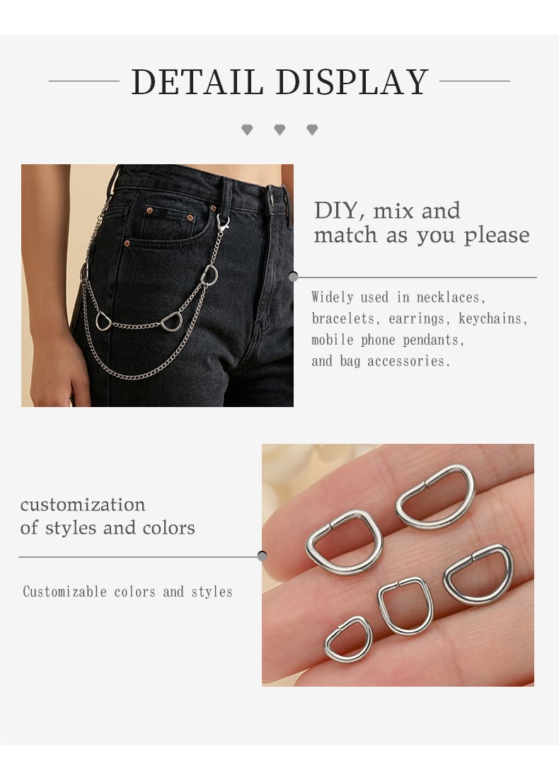 DIY bag chain made with D rings handbag project6.jpg