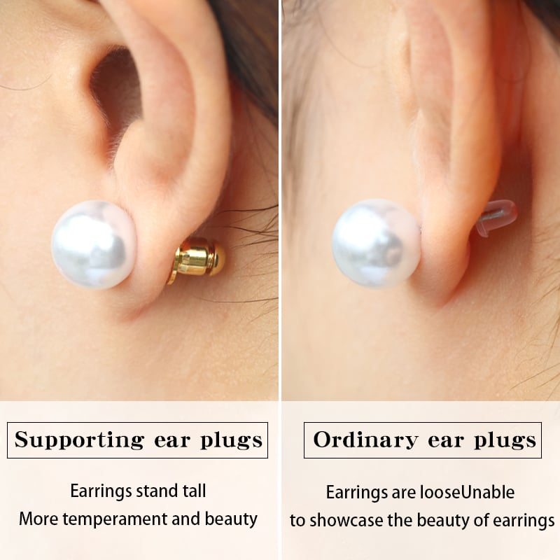 Copper Bullet Earring Backs – Anti-Drop Disc Design, 6mm & 8mm