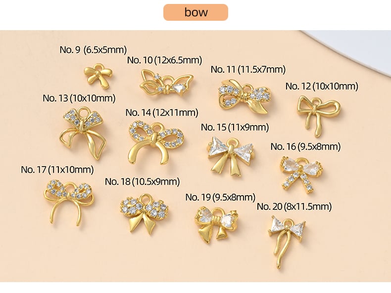 Gold plated CZ pendant charm heart designs collection5.jpg