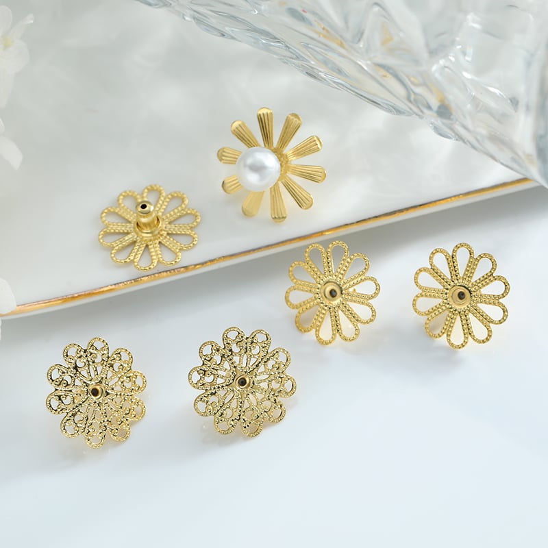 Decorative earring backs filigree material close up.jpg