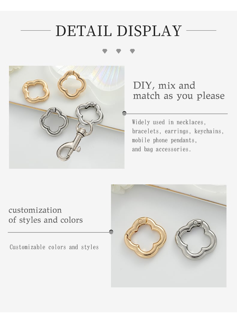 Four leaf clover keychain on bag and keychain projects.jpg