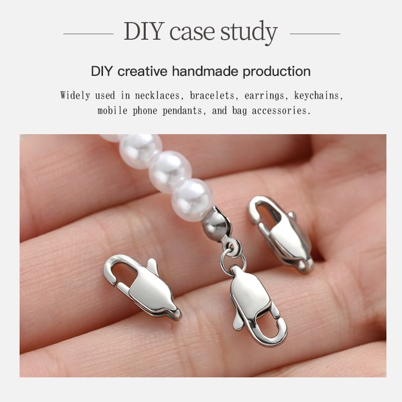 316 Stainless Steel Lobster Clasp – Hand Polished, 13mm