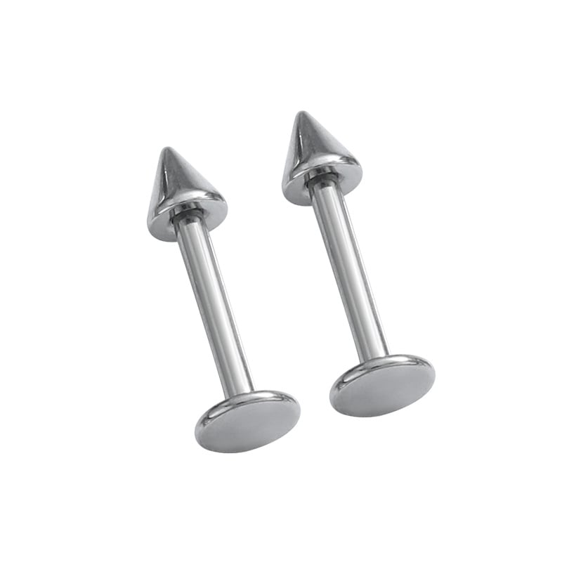 Stainless Steel Lip Jewelry – Labret Stud, Curved Barbell & Horseshoe Ring
