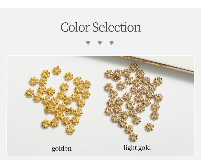 Flower bead caps color selection golden and light gold3.jpg