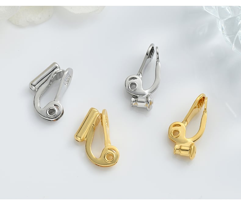 Copper waterdrop earring clip product showcase.jpg