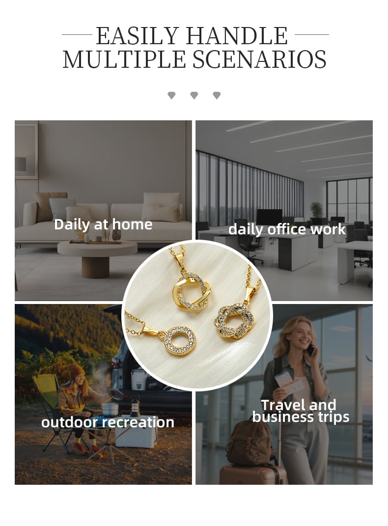 CZ pendant necklace worn in daily life, office and travel scenarios.jpg