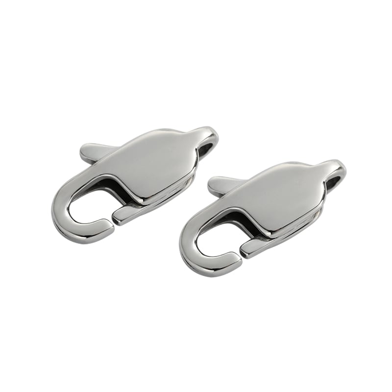316 Stainless Steel Lobster Clasp – Hand Polished, 13mm