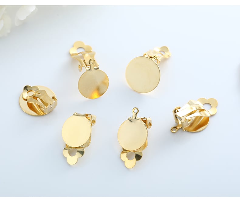 Stainless steel frog clip earring findings product showcase.jpg